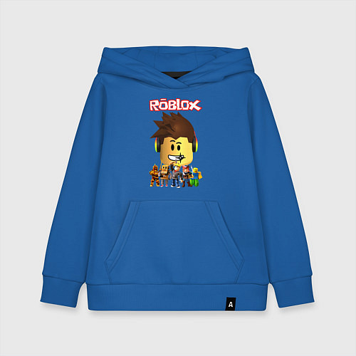 Детская толстовка-худи ROBLOX / Синий – фото 1