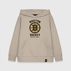 Толстовка детская хлопковая BOSTON BRUINS NHL, цвет: миндальный