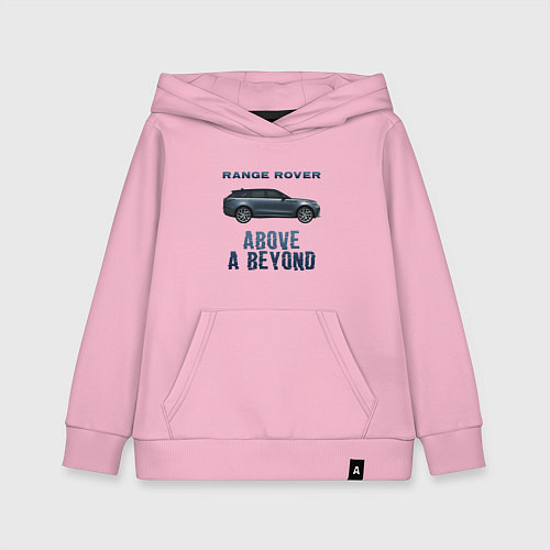 Детская толстовка-худи Range Rover Above a Beyond / Светло-розовый – фото 1