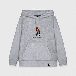 Толстовка детская хлопковая Dark Souls - Bonfire, цвет: меланж
