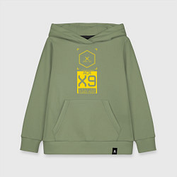 Толстовка детская хлопковая ACR X9 Cyberpunk 2077, цвет: авокадо