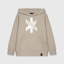Толстовка детская хлопковая TRAUMA TEAM Cyberpunk 2077, цвет: миндальный
