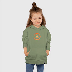 Толстовка детская хлопковая Half-life, цвет: авокадо — фото 2