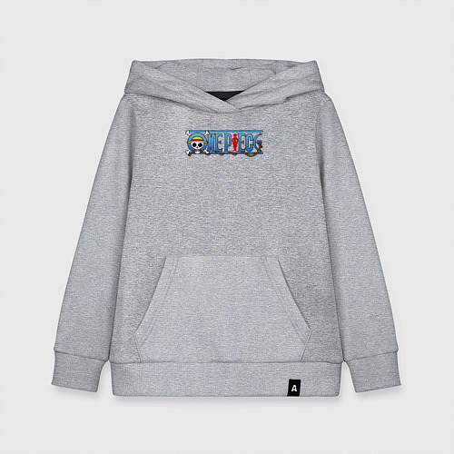 Детская толстовка-худи ONE PIECE ВАН ПИС / Меланж – фото 1