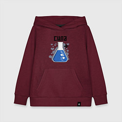 Толстовка детская хлопковая Силакрасотая, цвет: меланж-бордовый