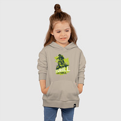 Толстовка детская хлопковая Downhill, цвет: миндальный — фото 2