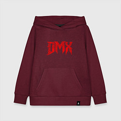 Толстовка детская хлопковая Рэпер DMX логотип logo, цвет: меланж-бордовый