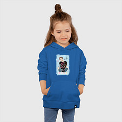 Толстовка детская хлопковая BTS Jimin Чимин, цвет: синий — фото 2