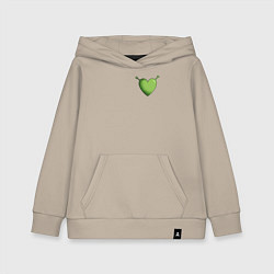 Толстовка детская хлопковая Шрек Love, цвет: миндальный