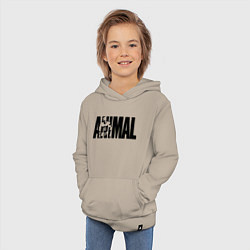 Толстовка детская хлопковая ANIMAL ЭНИМАЛ, цвет: миндальный — фото 2