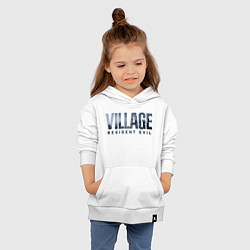 Толстовка детская хлопковая Resident Evil Village Хоррор, цвет: белый — фото 2