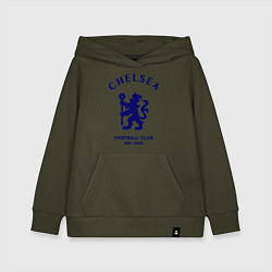 Толстовка детская хлопковая Chelsea Est. 1905, цвет: хаки