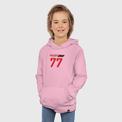 Толстовка детская хлопковая Hockey life Number series, цвет: светло-розовый — фото 2