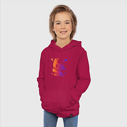 Толстовка детская хлопковая Llama, цвет: маджента — фото 2