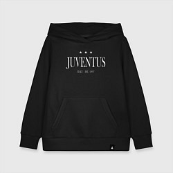 Толстовка детская хлопковая Juventus Tee est 1897 2021, цвет: черный