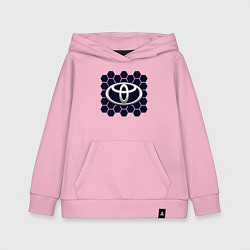 Толстовка детская хлопковая Toyota - Honeycomb, цвет: светло-розовый