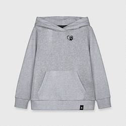Толстовка детская хлопковая Котик, цвет: меланж