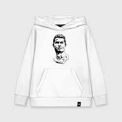 Толстовка детская хлопковая Ronaldo Manchester United Portugal, цвет: белый