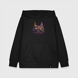 Толстовка детская хлопковая Stray: City Cat, цвет: черный