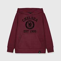 Толстовка детская хлопковая Chelsea 1905, цвет: меланж-бордовый