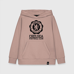 Толстовка детская хлопковая Chelsea FC: Emblem, цвет: пыльно-розовый