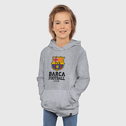 Толстовка детская хлопковая Barcelona Football Club цвета меланж — фото 2