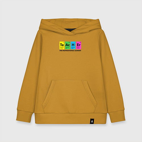 Детская толстовка-худи Teacher Учитель / Горчичный – фото 1
