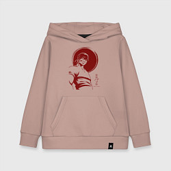 Толстовка детская хлопковая Ророноа Зоро One Piece, цвет: пыльно-розовый