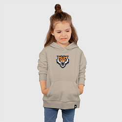 Толстовка детская хлопковая Tigers Team, цвет: миндальный — фото 2