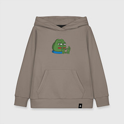 Толстовка детская хлопковая Pepe love пепе лов, цвет: утренний латте