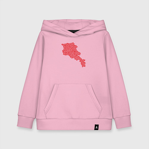 Детская толстовка-худи Red Armenia / Светло-розовый – фото 1