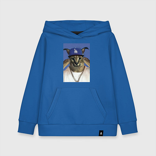 Детская толстовка-худи Большой шлёпа да бэйби / Синий – фото 1