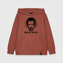 Толстовка детская хлопковая Dr House music, цвет: кирпичный
