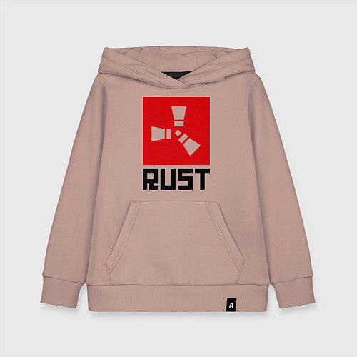 Детская толстовка-худи Rust / Пыльно-розовый – фото 1