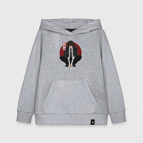 Детская толстовка-худи Старший детектив Дазай / Меланж – фото 1