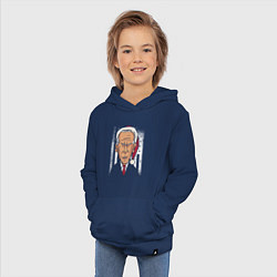 Толстовка детская хлопковая Joe Biden, цвет: тёмно-синий — фото 2