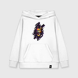 Толстовка детская хлопковая Ciao Professor, цвет: белый