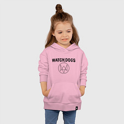 Толстовка детская хлопковая Watch Dogs, цвет: светло-розовый — фото 2
