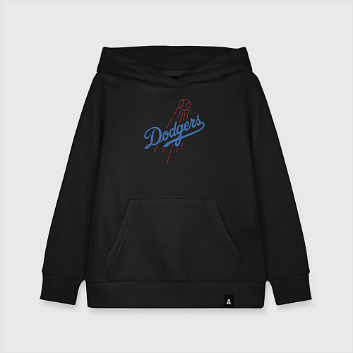 Детская толстовка-худи Los Angeles Dodgers baseball / Черный – фото 1