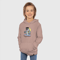 Толстовка детская хлопковая Fuerteventura - summer paradise, цвет: пыльно-розовый — фото 2