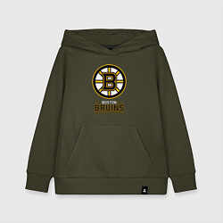 Толстовка детская хлопковая Boston Bruins , Бостон Брюинз, цвет: хаки