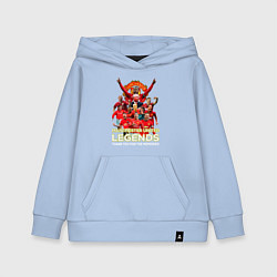 Толстовка детская хлопковая Легенды Манчестера Manchester United Legends, цвет: мягкое небо