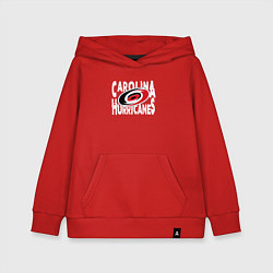 Толстовка детская хлопковая Каролина Харрикейнз, Carolina Hurricanes, цвет: красный