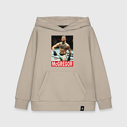 Толстовка детская хлопковая Конор МакГрегор McGregor, цвет: миндальный