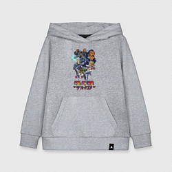 Толстовка детская хлопковая Hard corps, цвет: меланж