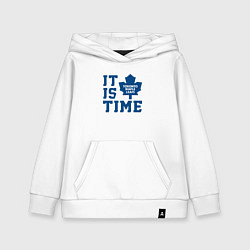 Толстовка детская хлопковая It is Toronto Maple Leafs Time, Торонто Мейпл Лифс, цвет: белый