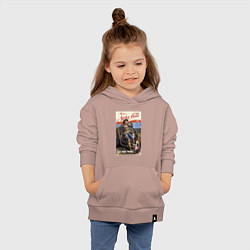 Толстовка детская хлопковая Nuka Cola - raid your first!, цвет: пыльно-розовый — фото 2