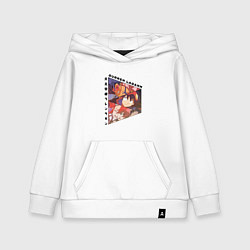 Толстовка детская хлопковая Tengen Toppa Gurren Lagann, Камина, Йоко Литтнер и, цвет: белый