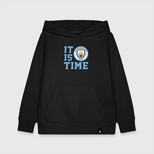 Детская толстовка-худи It is Manchester City Time / Черный – фото 1