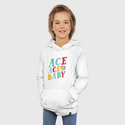 Толстовка детская хлопковая Ace Ace Baby, цвет: белый — фото 2